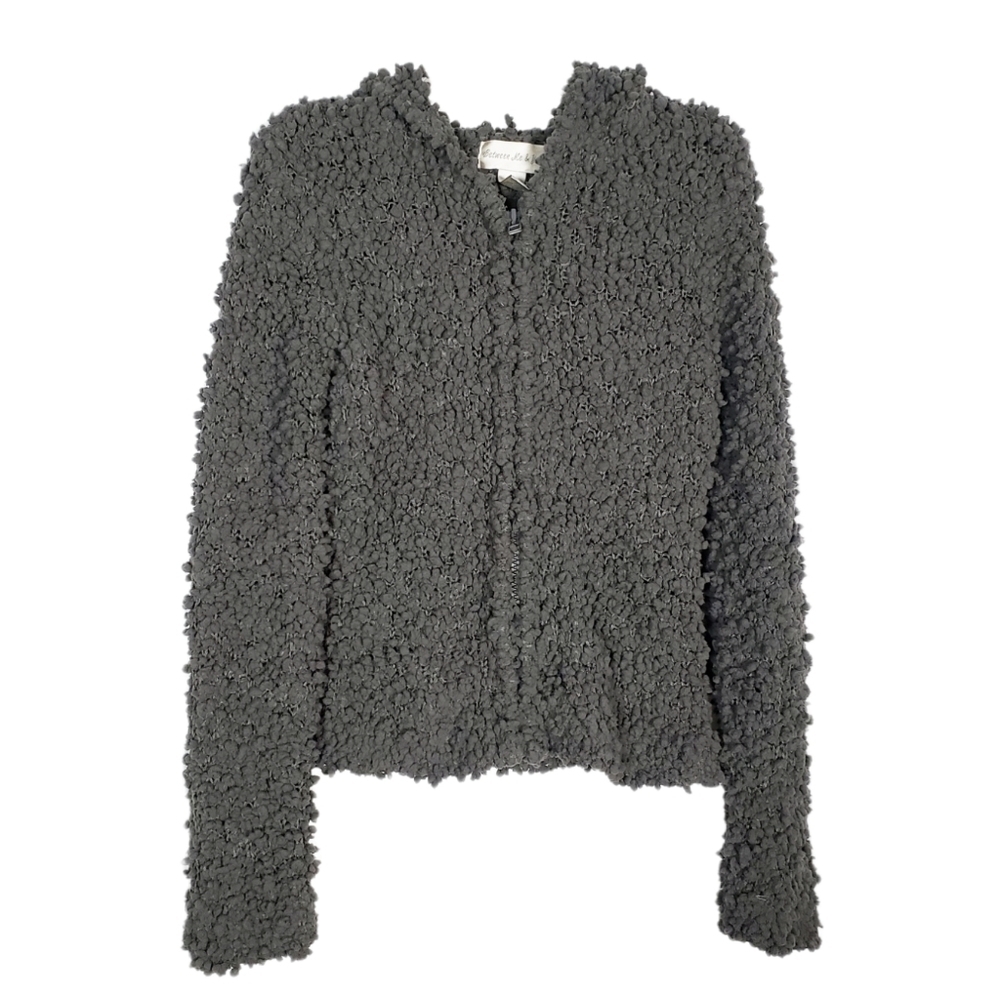 VTG boucle full zip hoodie jacket